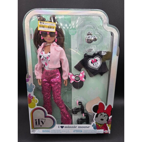 Disney Other - Disney ILY 4Ever Minnie Mouse-Inspired Doll Outfit Set Pink Sequin Pants
